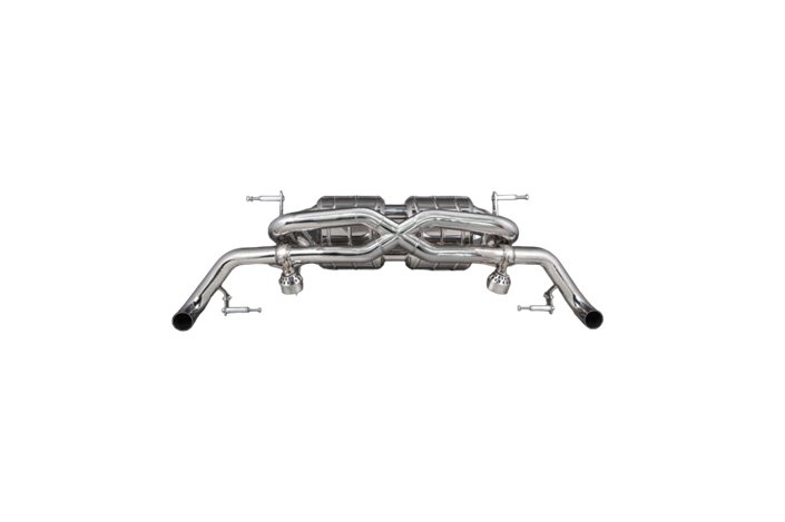 Stainless steel exhaust terminal Capristo Audi R8 V10 Gen 1