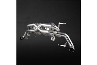 Stainless steel exhaust terminal Capristo Audi R8 V10 Gen 1