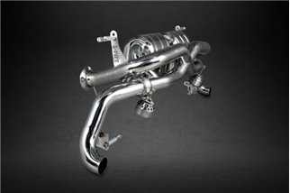 Stainless steel exhaust terminal Capristo Audi R8 V10 Gen 1