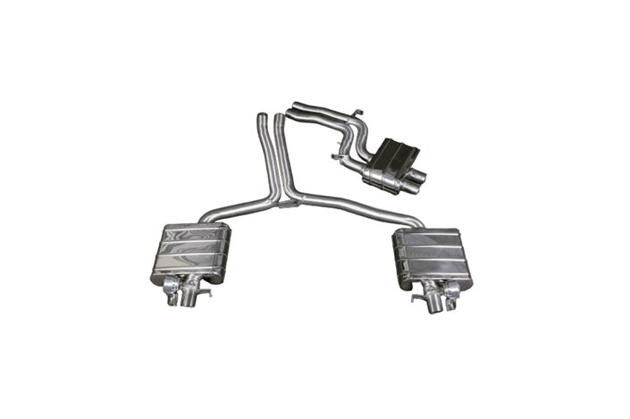 Exhaust with ECE valve + central silencer pipes Capristo Audi Rs4 B8 2012-2015