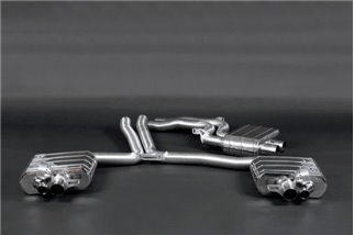 Exhaust with ECE valve + Capristo Audi Rs5 B8 central silencer pipes