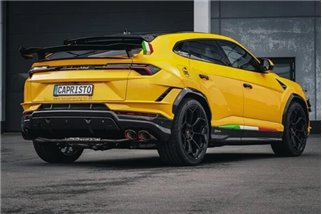 Exhaust with valve + central silencer and Wicrom Capristo Lamborghini Urus high-performance terminals