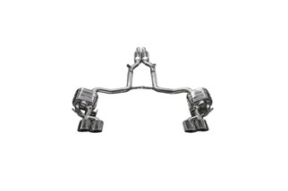 Exhaust with valve + central silencer pipes Capristo Mercedes C-Class AMG C63 W204 2007 - 2014