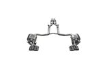 Exhaust with valve + central silencer pipes Capristo Mercedes C-Class AMG C63 W204 2007 - 2014