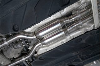 Exhaust with valve + central silencer pipes Capristo Mercedes C-Class AMG C63 W204 2007 - 2014