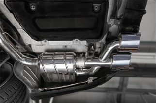 Exhaust with valve + central silencer pipes Capristo Mercedes C-Class AMG C63 W204 2007 - 2014