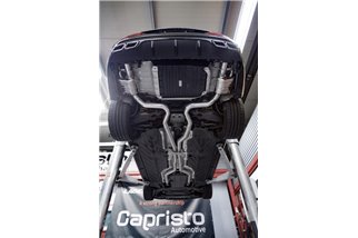 Exhaust with Capristo BiTurbo valve Mercedes C-Class AMG C63 W205 from 2014