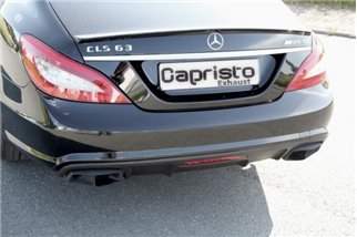 Echappement avec valve + tuyaux centraux Capristo Mercedes AMG CLS63 W218 2010 - 2018