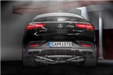 Auspuff mit Ventil mit Zentralrohren CES3 Capristo Mercedes GLE550/500 C292/W166 2015-2018