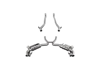 Exhaust with valve + central pipes CES3 Capristo Mercedes AMG S63/500 C217 2014-2020