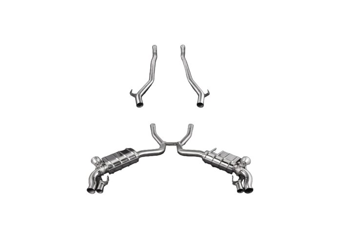 Auspuff mit Ventil + Zentralrohr OE Capristo Mercedes AMG S63/500 C217 2014-2020