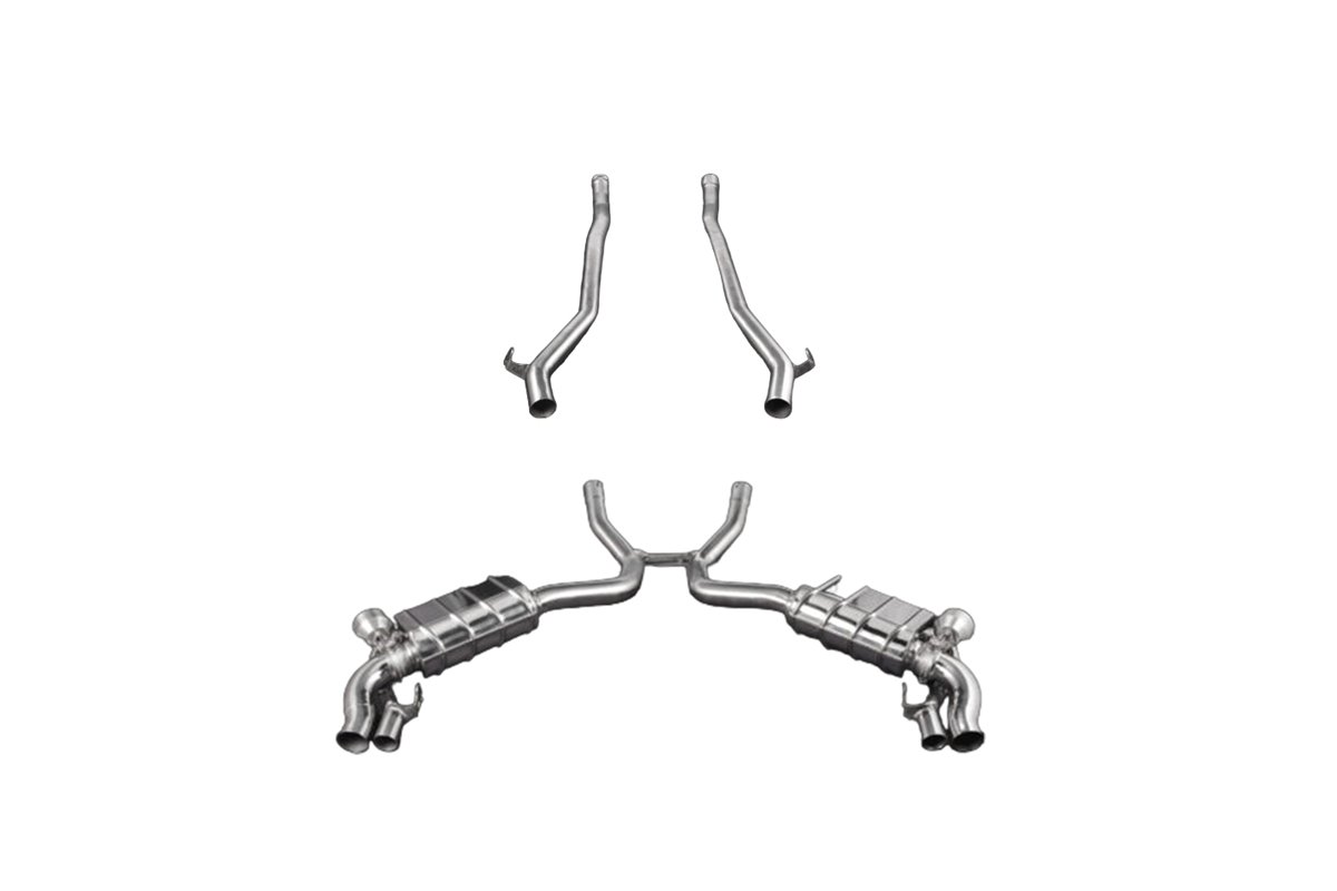 Echappement avec valve + tuyaux centraux OE Capristo Mercedes AMG S63/500 C217 2014-2020