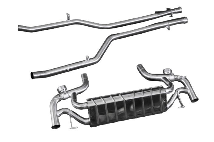 Exhaust with valve + central pipes CES3 Capristo Mercedes AMG SLS black series