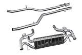 Exhaust with valve + central pipes CES3 Capristo Mercedes AMG SLS black series