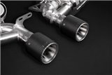 Exhaust with valve carbon terminals CES3 Capristo Porsche 981/982 Boxster/Cayman/GT4/718