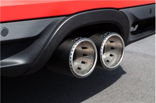 Exhaust with valve carbon terminals CES3 Capristo Porsche 981/982 Boxster/Cayman/GT4/718