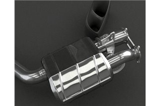 Exhaust with valve + central pipes PSE Capristo Porsche 970 Panamera Executive Extended Turbo/S