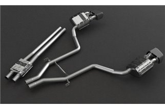 Exhaust with valve + central pipes PSE Capristo Porsche 970 Panamera Executive Extended Turbo/S