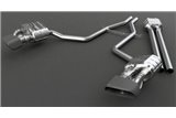 Exhaust with valve + central pipes PSE Capristo Porsche 970 Panamera Executive Extended Turbo/S