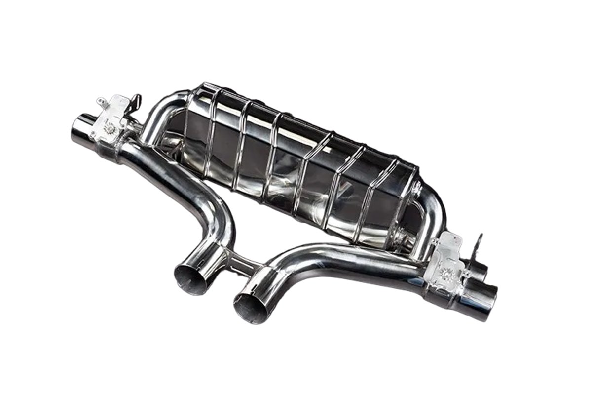 Exhaust with valve + central pipes and carbon terminals Capristo Porsche 536 Cayenne Turbo/Turbo E-Hybrid/GTS