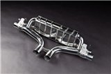 Exhaust with valve + central pipes and carbon terminals Capristo Porsche 536 Cayenne Turbo/Turbo E-Hybrid/GTS