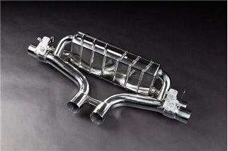 Echappement avec valve + tubes centraux et bornes OEM Capristo Porsche 536 Cayenne Turbo/Turbo E-Hybrid/GTS