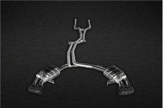 Exhaust with valve with central pipes CES3 Caprsito Porsche 95B Macan S and Turbo