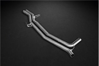 Exhaust with valve with central pipes CES3 Caprsito Porsche 95B Macan S and Turbo