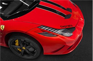 Nervures de sortie d'air en carbone Capristo Ferrari 458 Speciale