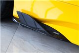 Carbon side fins with Ferrari 488 adapters