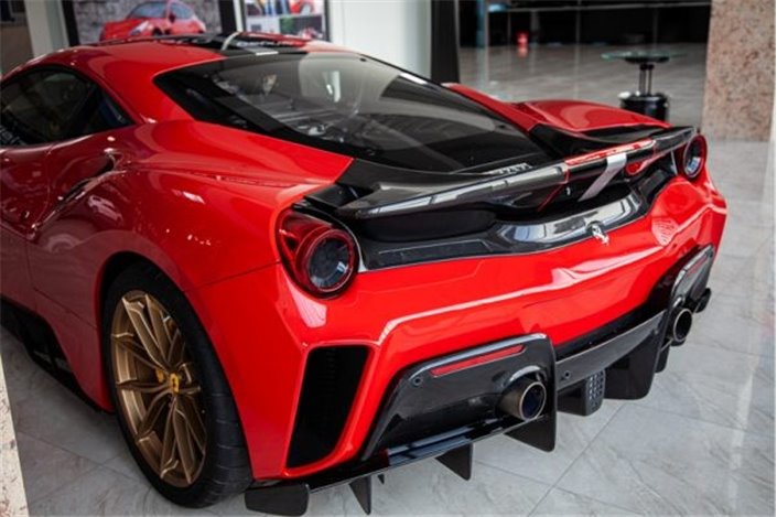 Paraurti posteriore carbonio Capristo Ferrari 488 Pista