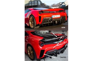 Capristo Ferrari 488 Pista carbon rear bumper