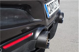 Capristo Ferrari F8 gold internal carbon silencer shells