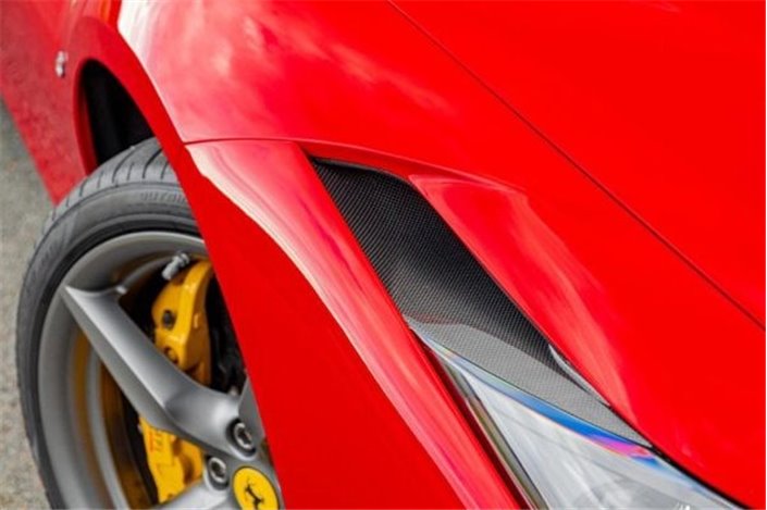 Capristo Ferrari F8 spider carbon headlight air intakes