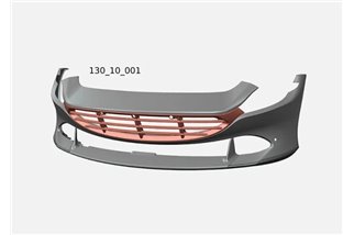 Capristo Ferrari Roma komplette Carbon-Frontstoßstange