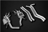 Scarico completo con valvola + terminali carbonio (CES3) Capristo Audi RS6 / RS7