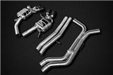 Complete exhaust with carbon beveled end valve (CES3) Capristo Audi rs6 / Rs7 C8