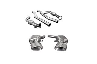 Scarico completo con valvola terminali ovali inox Capristo Audi rs6 / Rs7 C8