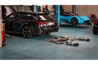 Pot d'échappement complet avec clapets terminaux carbone Capristo Audi Rs6 / Rs7