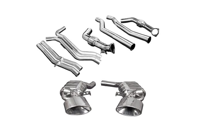 Scarico completo con valvola terminali ovali inox Capristo Audi Rs6 / Rs7 C8