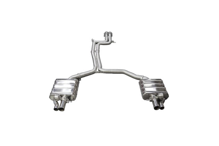 Pot d'échappement complet avec valve Capristo Audi Rs6 / Rs7 C7 2013 - 2019