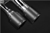 Complete exhaust with Capristo carbon terminal valve Audi S8 D4 2011-2018