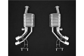 Double silencer exhausts with ECE Capristo valve Mercedes AMG G-Class G63/550/500 W463 2012- 2018