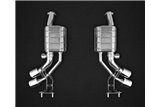 Double silencer exhausts with ECE Capristo valve Mercedes AMG G-Class G63/550/500 W463 2012- 2018