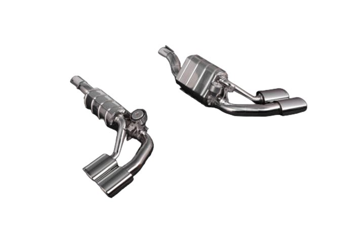 Dual silencer exhausts with ECE valve (CES3) Capristo Mercedes AMG G63 (W463A) 4L BiTurbo