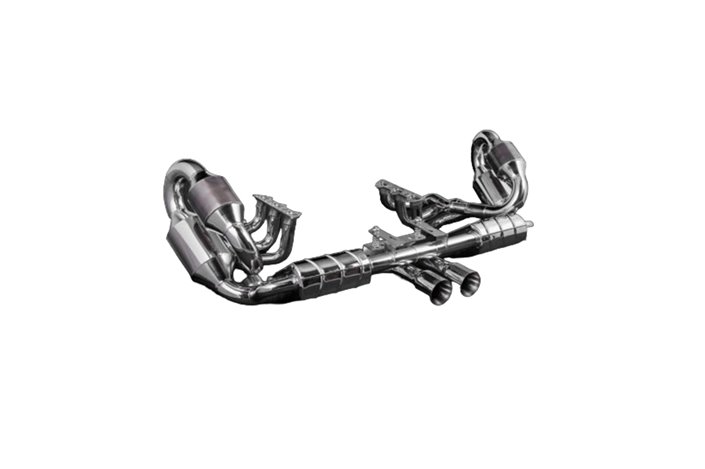 Complete exhaust with Capristo valve Porsche 991.1 GT3/3RS 2013-2015