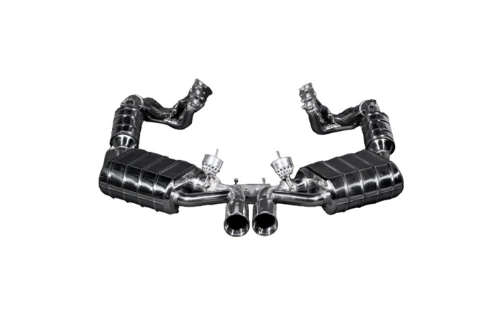 Complete exhaust with racing valve CES3 catalyst 250 cells Capristo Porsche 987 Boxster Cayman MK2 2009-2012