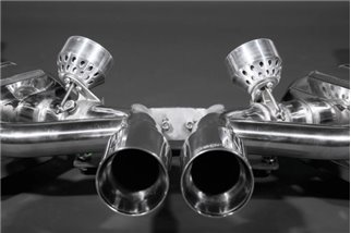 Pot d'échappement complet avec valve racing catalyseur CES3 250 cellules Capristo Porsche 987 Boxster Cayman MK2 2009-2012