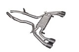 Exhaust + central pipes and Capristo carbon terminals BMW X3M Competition G01/F97