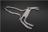 Exhaust + central pipes and Capristo carbon terminals BMW X3M Competition G01/F97